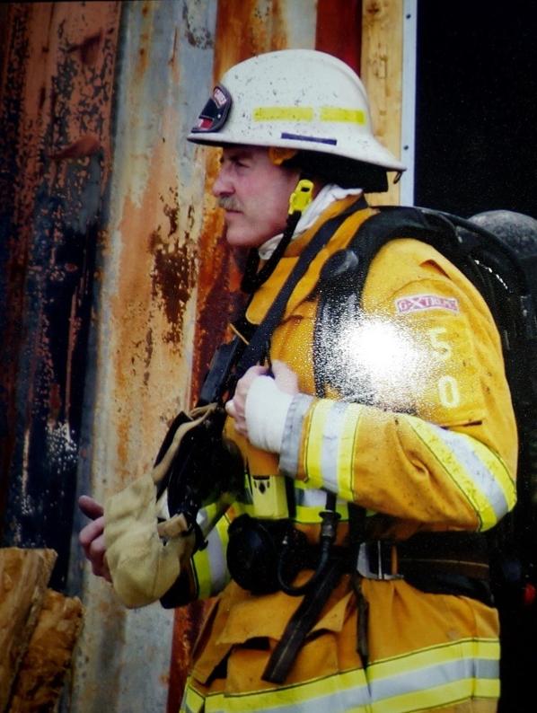 Steve Dubay in firefighter uniform